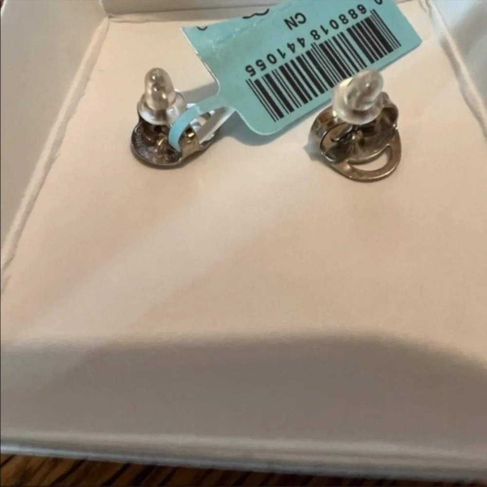 Pearl stud earrings
